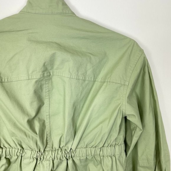 Universal Thread Womens Jacket XS Utility Long Green Button Up Front Pockets New - Picture 6 of 12